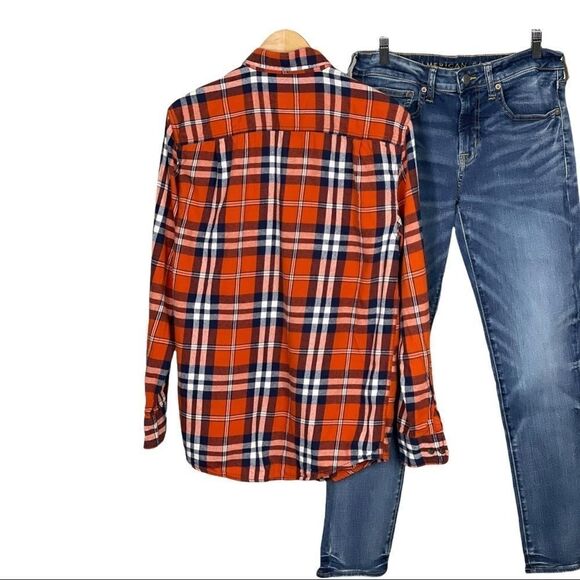 Men’s Faded Glory Plaid Long Sleeve Button Down Shirt - Picture 4 of 6